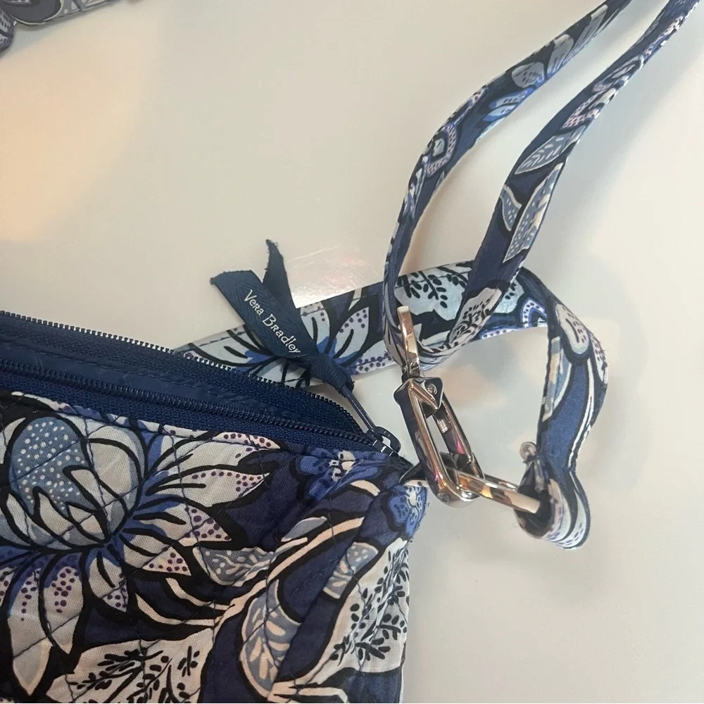 Vera Bradley Navy and White Floral Shoulder Bag/Crossbody